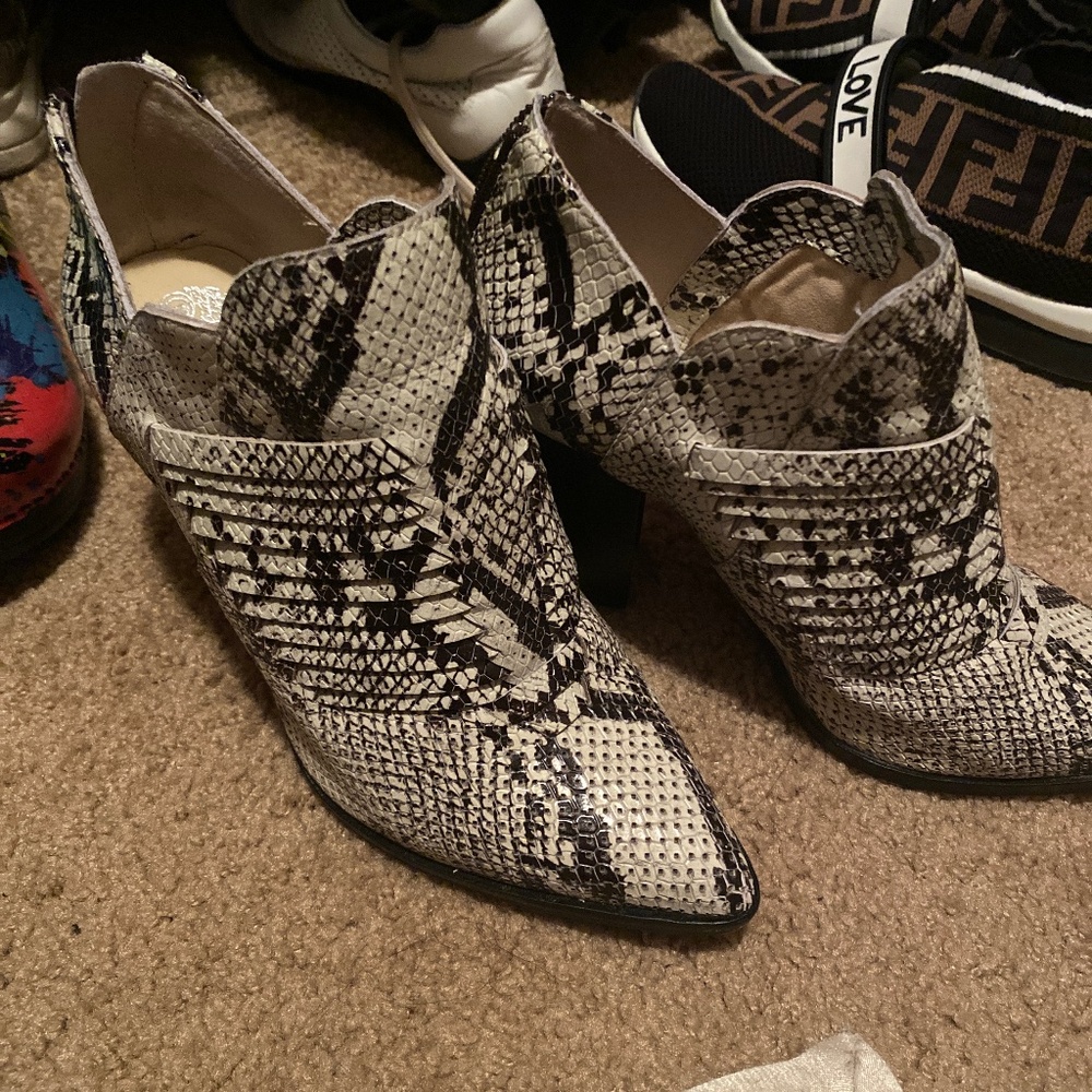 Snake leather boots
